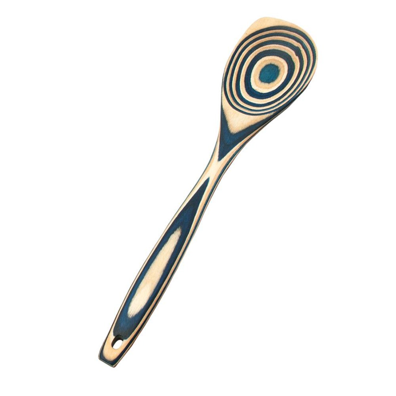 Pakkawood Wooden Cooking Spoon, Colorful and Durable 12 Inch Corner Spoon, Stain Odor and Heat Resistant